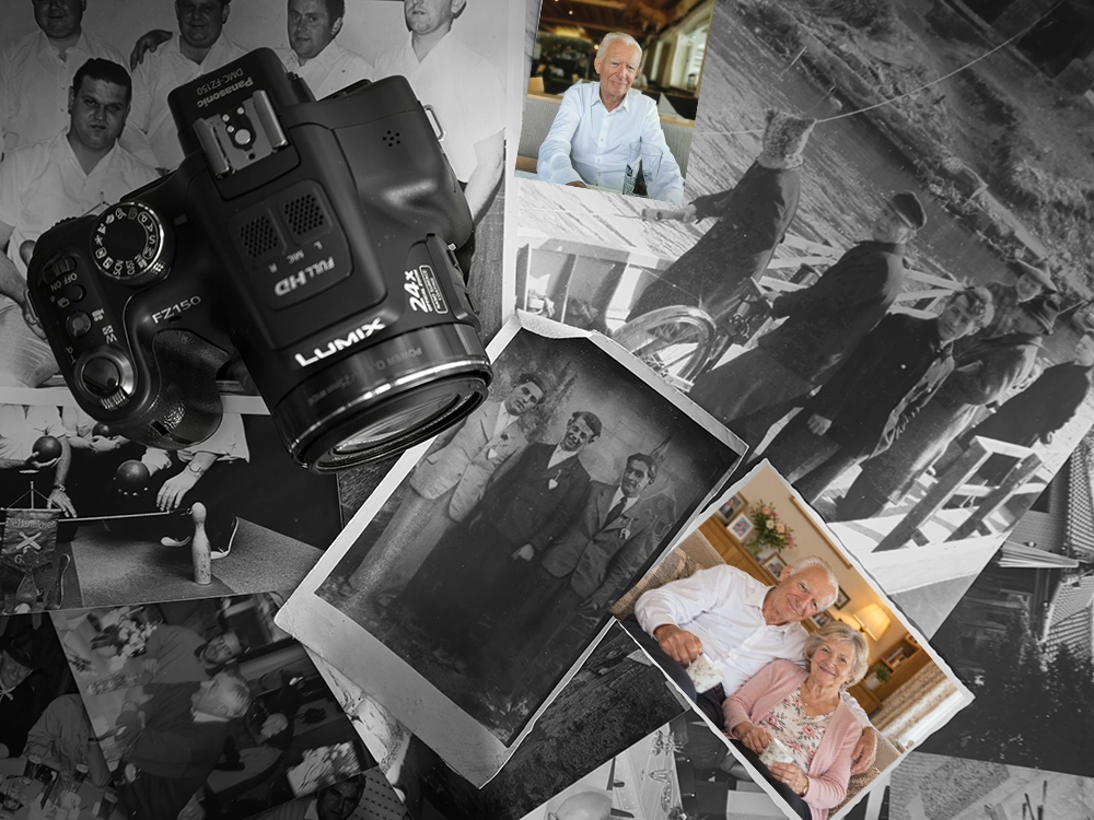 [Photograph — consultation notes and reference photographs on a desk]